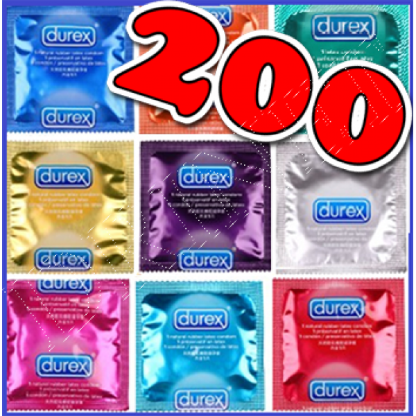 200 preservativi misti a tua scelta DUREX