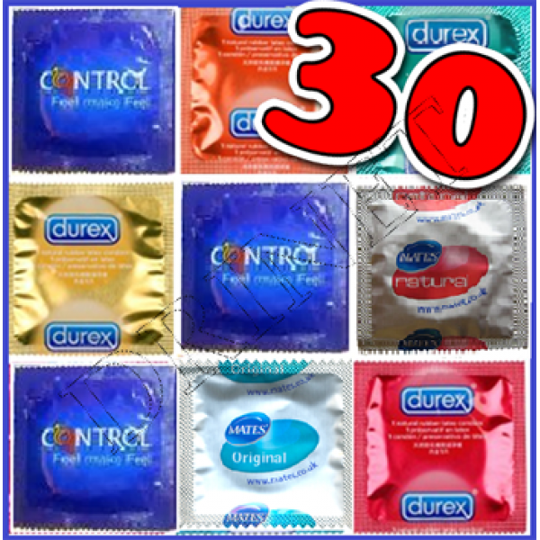 30 preservativi misti a tua scelta DUREX - CONTROL - AKUEL MATES