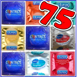 75 preservativi misti a tua scelta DUREX - CONTROL - AKUEL MATES