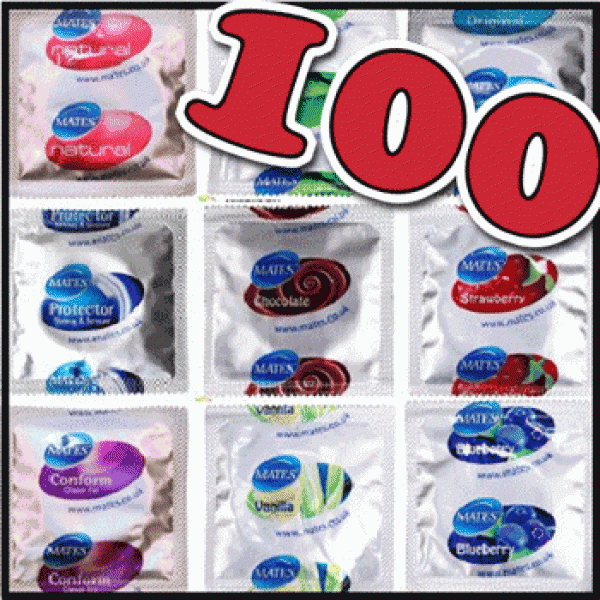 100 preservativi misti a tua scelta MATES 