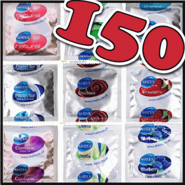 150 preservativi misti a tua scelta MATES 