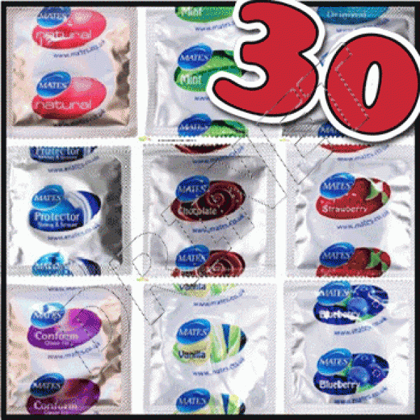 30 preservativi misti a tua scelta MATES 