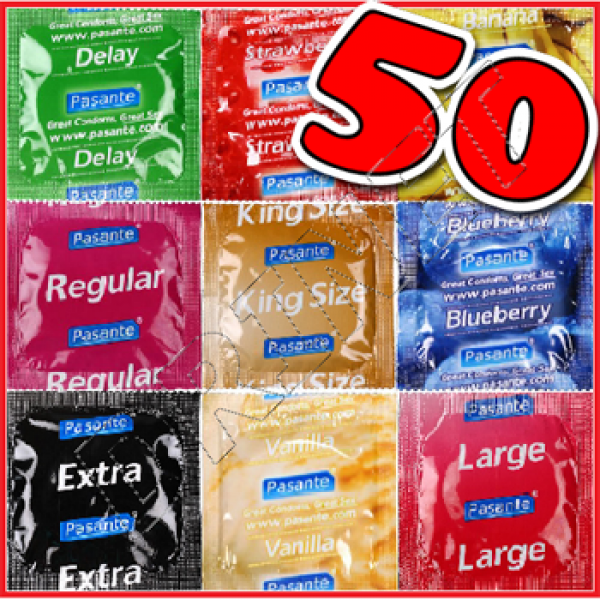 50 preservativi misti a tua scelta PASANTE